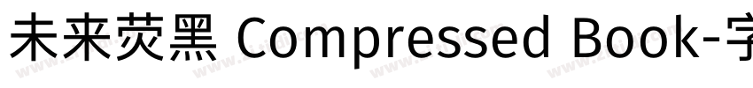 未来荧黑 Compressed Book字体转换